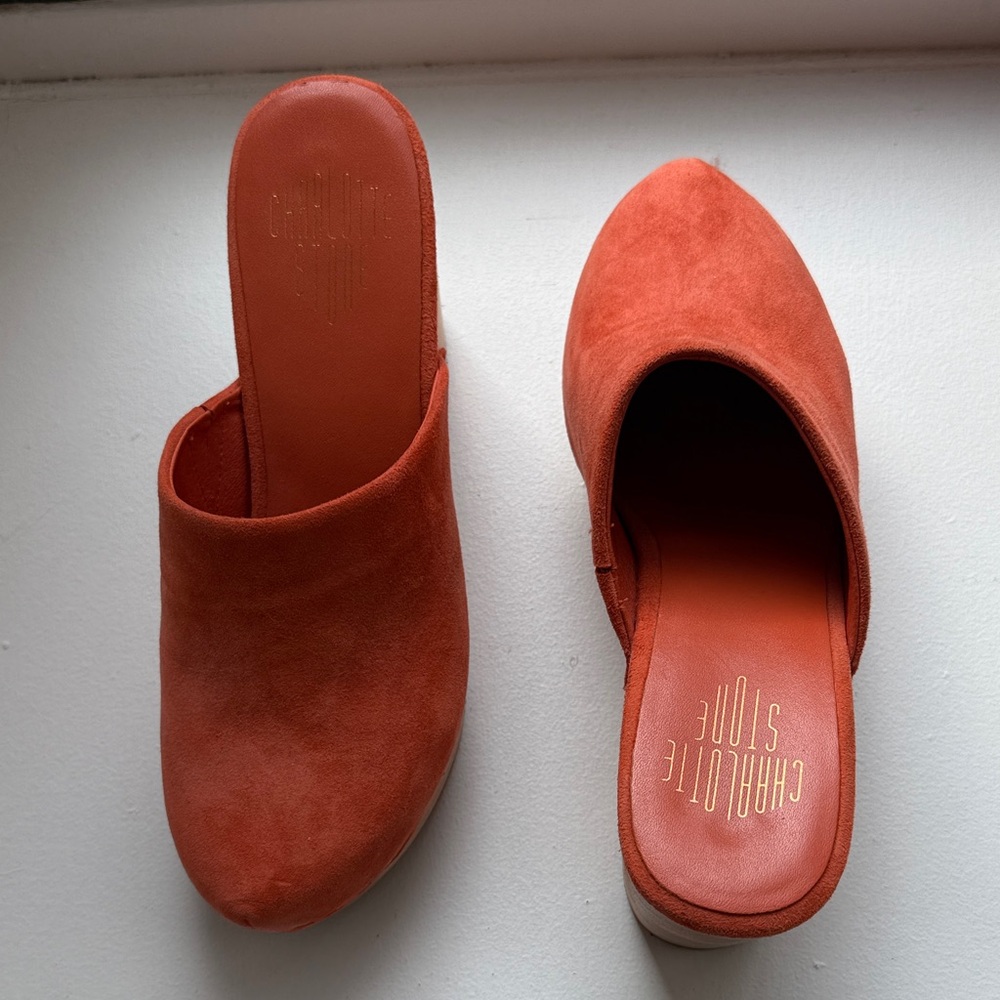 Charlotte Stone Marlo 8 Terracotta clog Mules